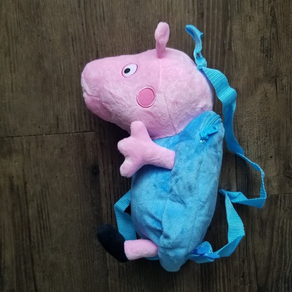 Peppa Pig Plush Backpack - George - Picture 1 of 8